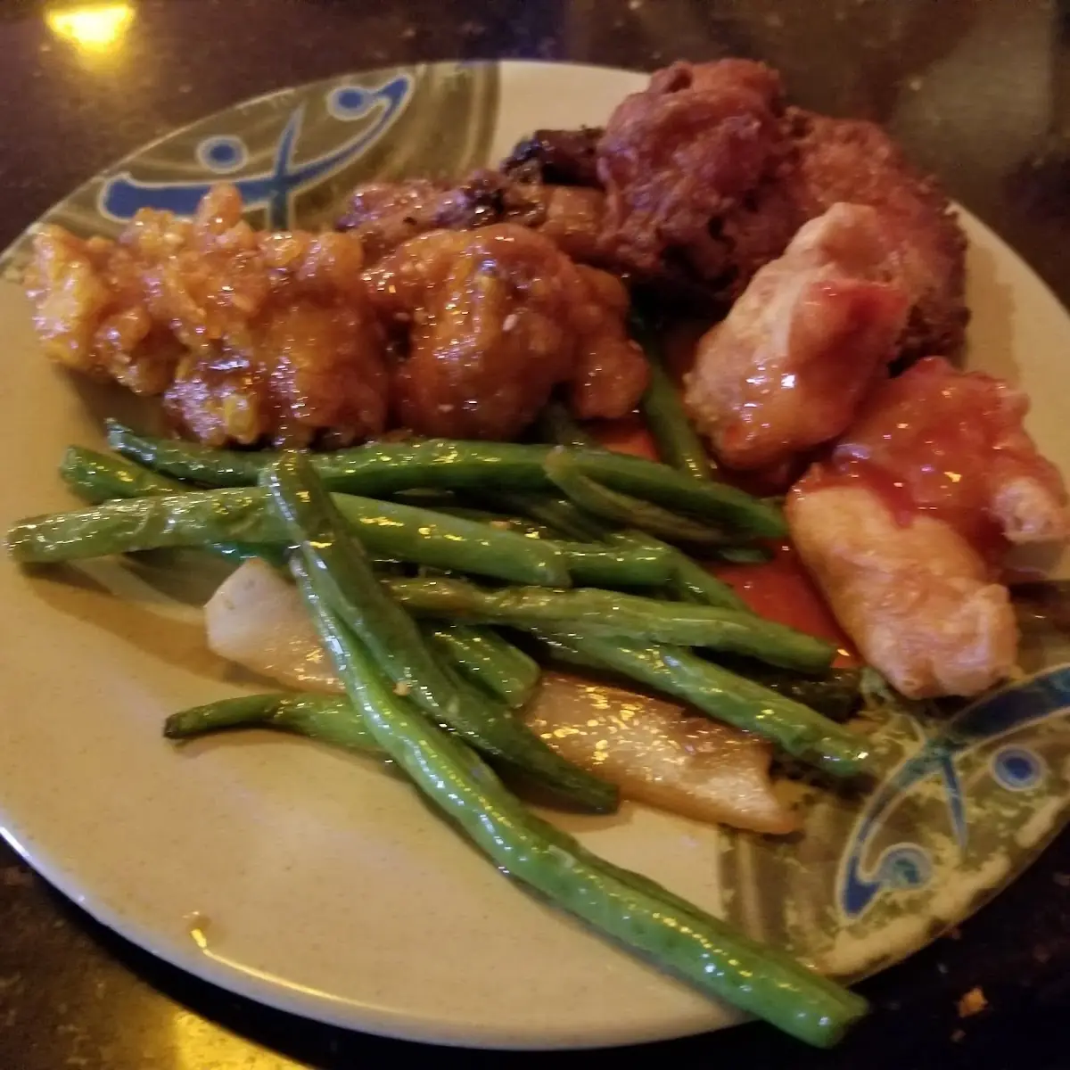 General TSO's Chicken Sauteed String Beans