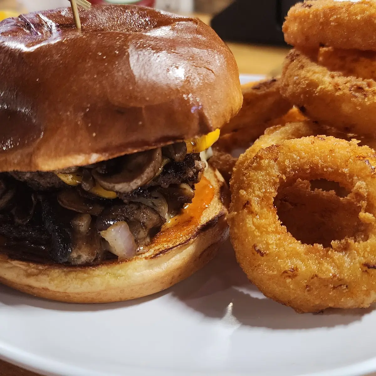 Mushroom Swiss Burger