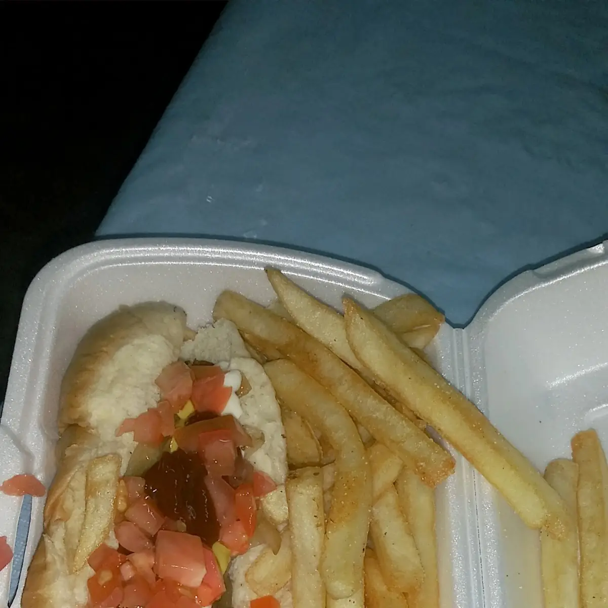 Hot Dog Con Papas Fritas