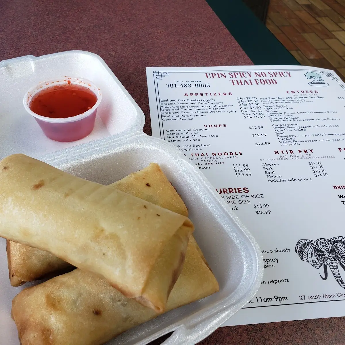 Beef and Chicken Egg Roll