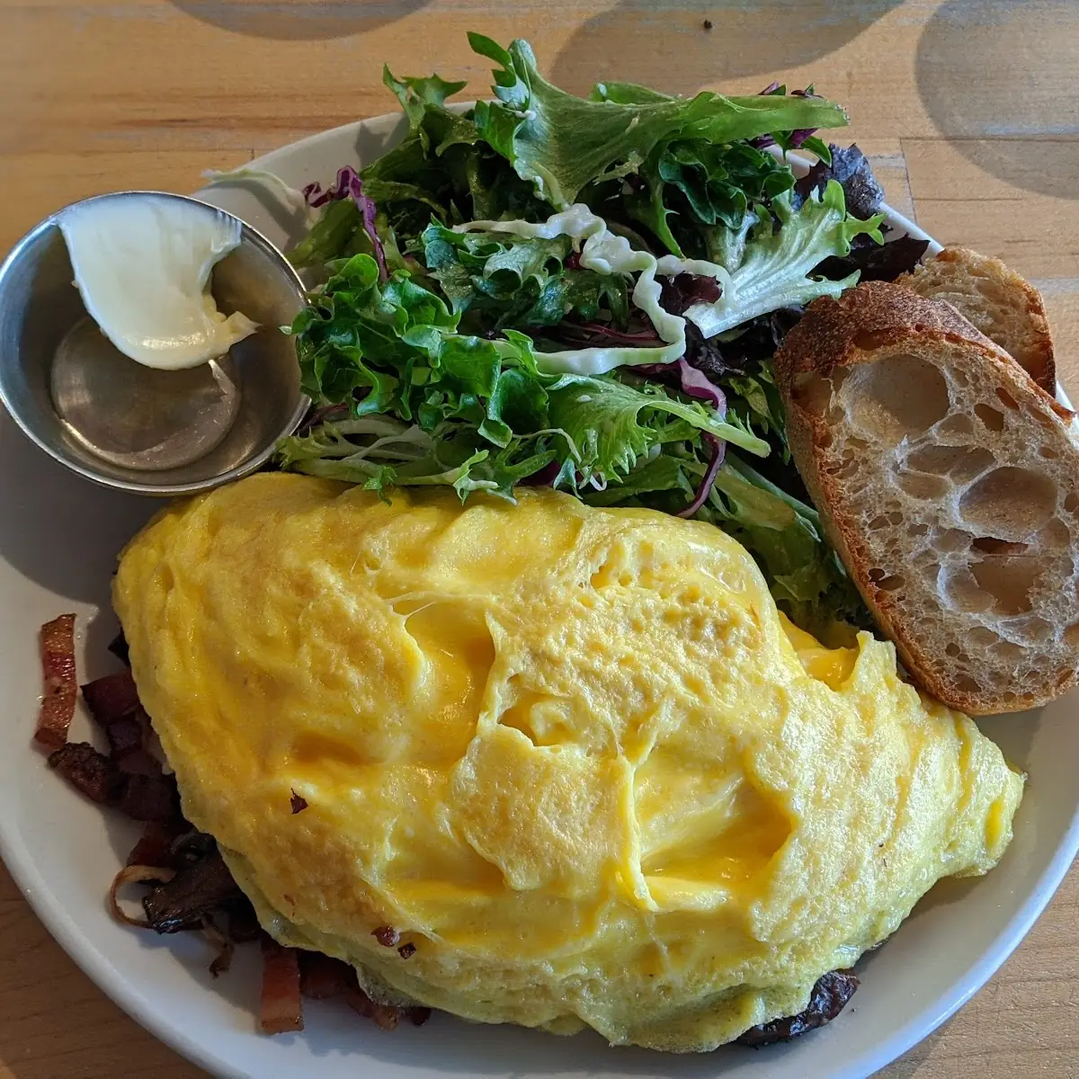 Spinach Omelette