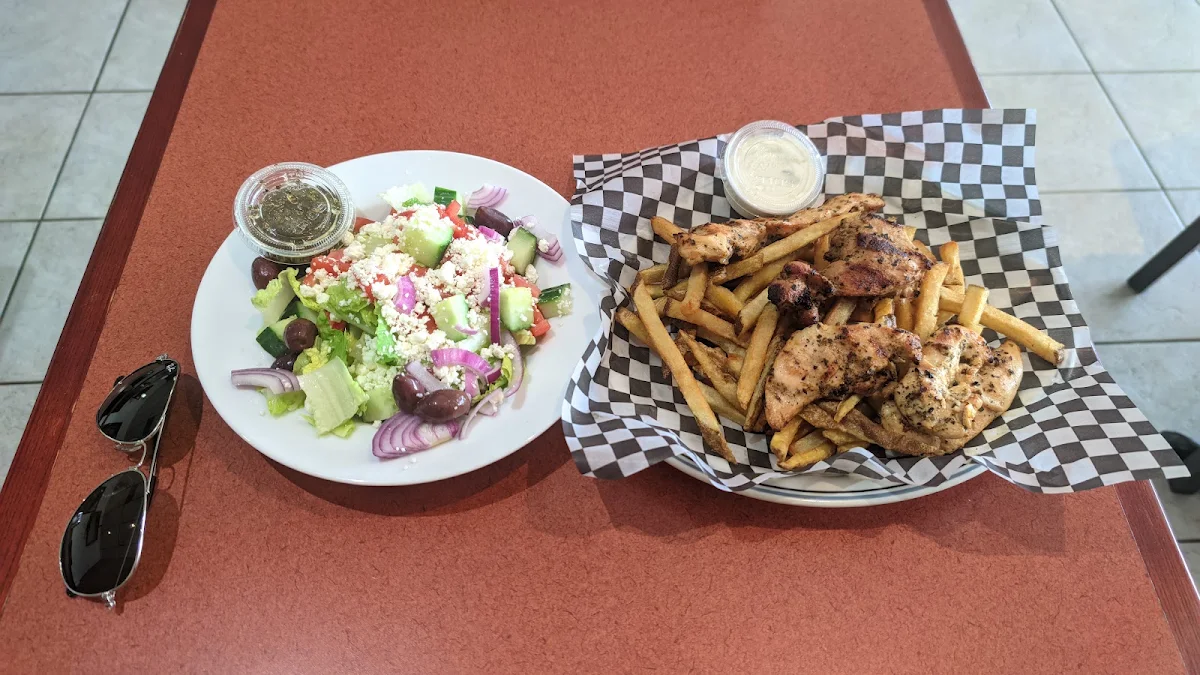 Chicken Souvlaki Platter