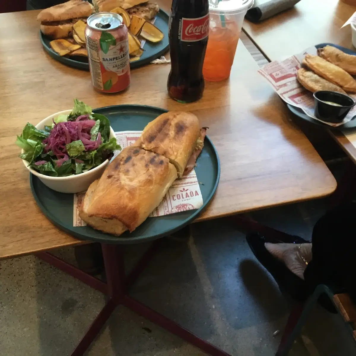 Cuban Sandwich with Salads