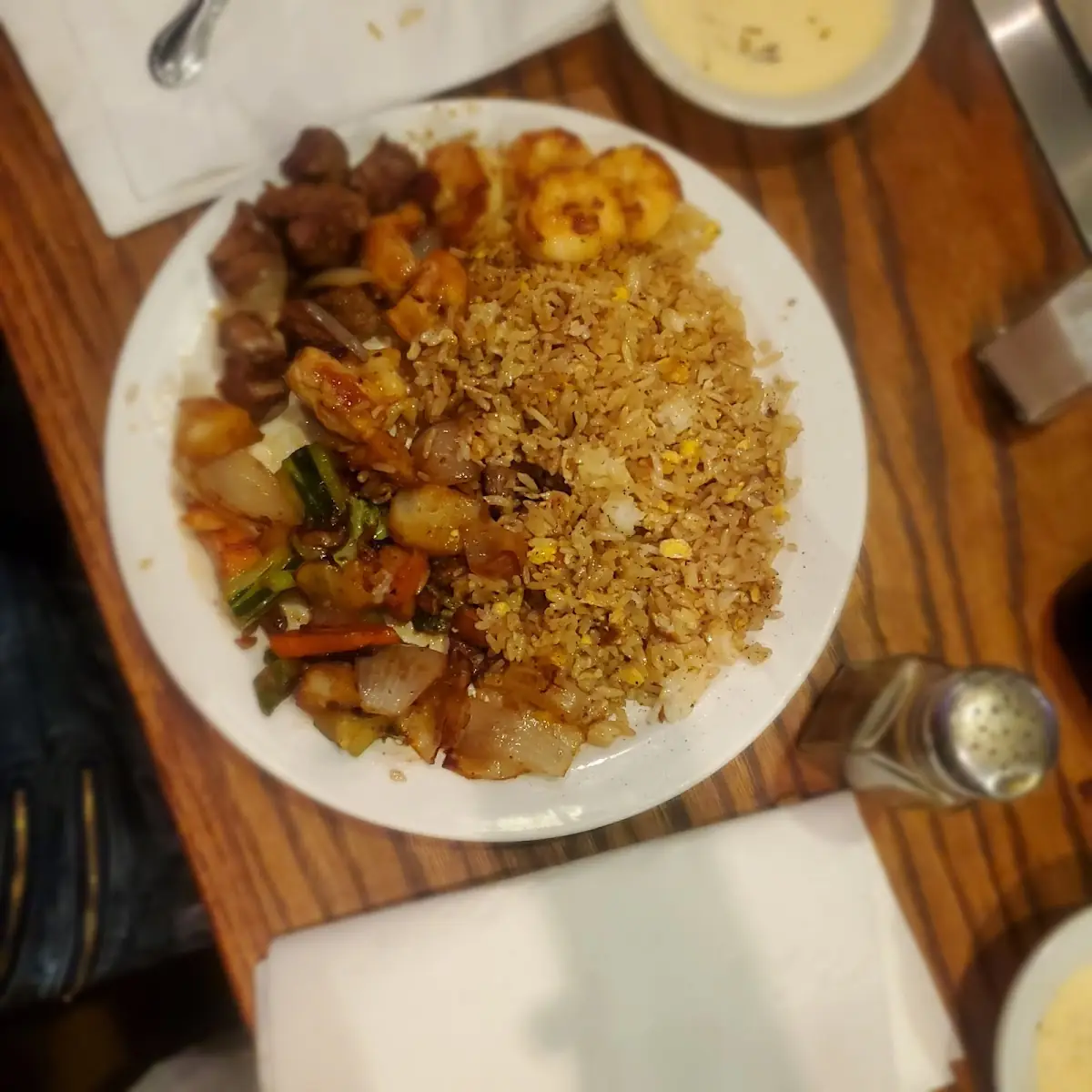 Steak and Chicken with Fried Rice