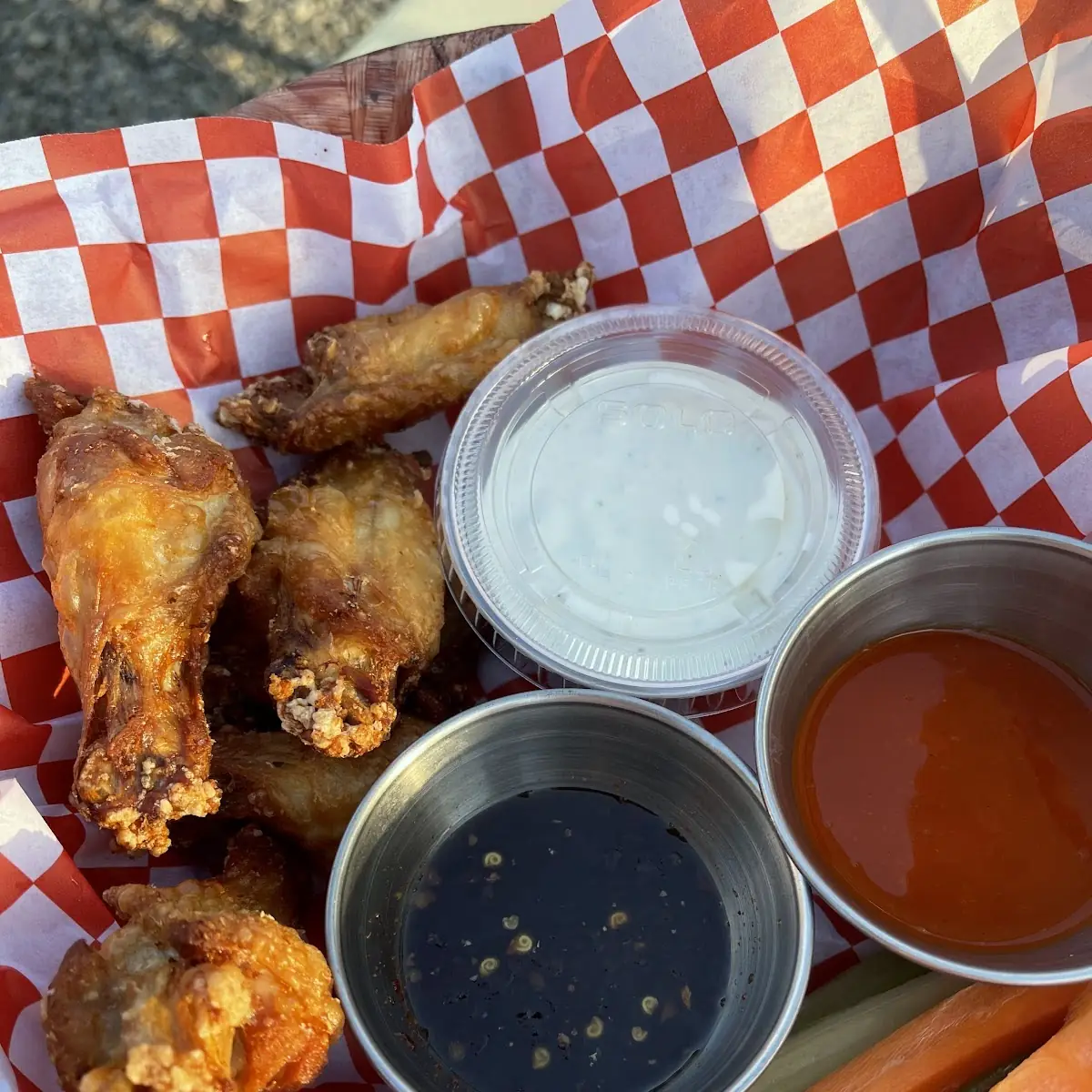 Wings with Blue Cheese