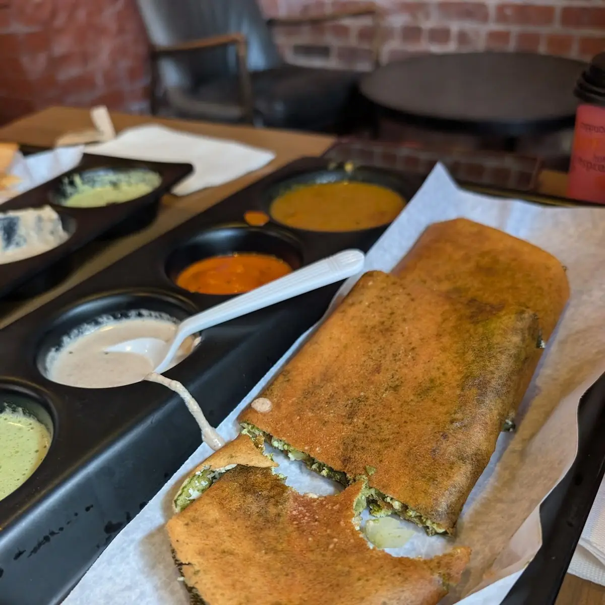Palak Paneer Dosa