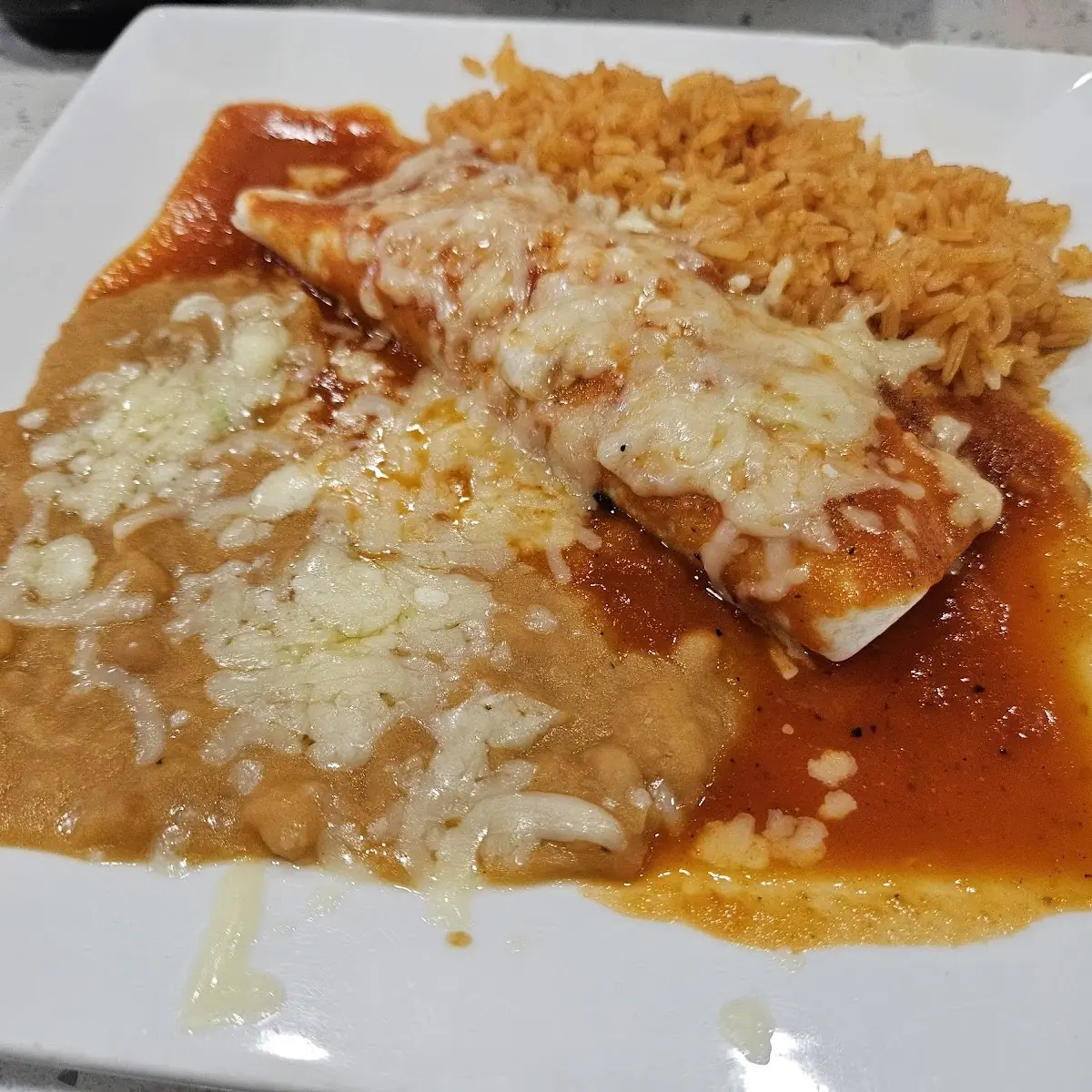 Beef Enchilada Rice & Beans