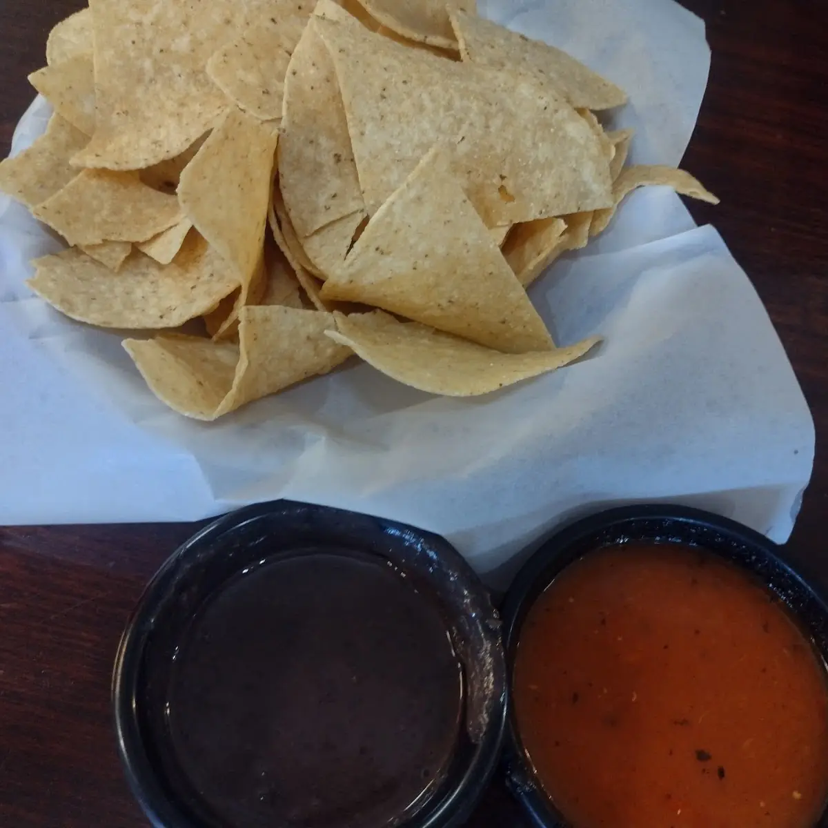 Chips Salsa Bean Dip