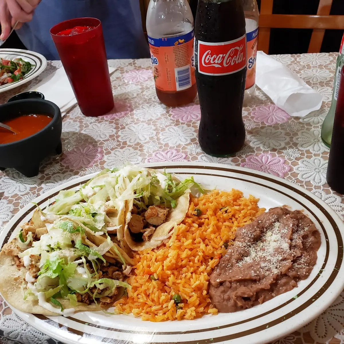Mexican Rice & Refried Beans