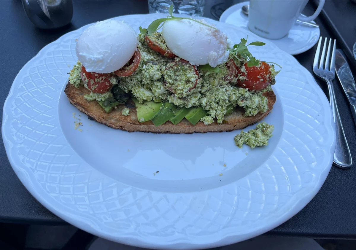 Avocado Toast with Poached Egg, Les Enfants Terribles — L'Île-des-Sœurs
