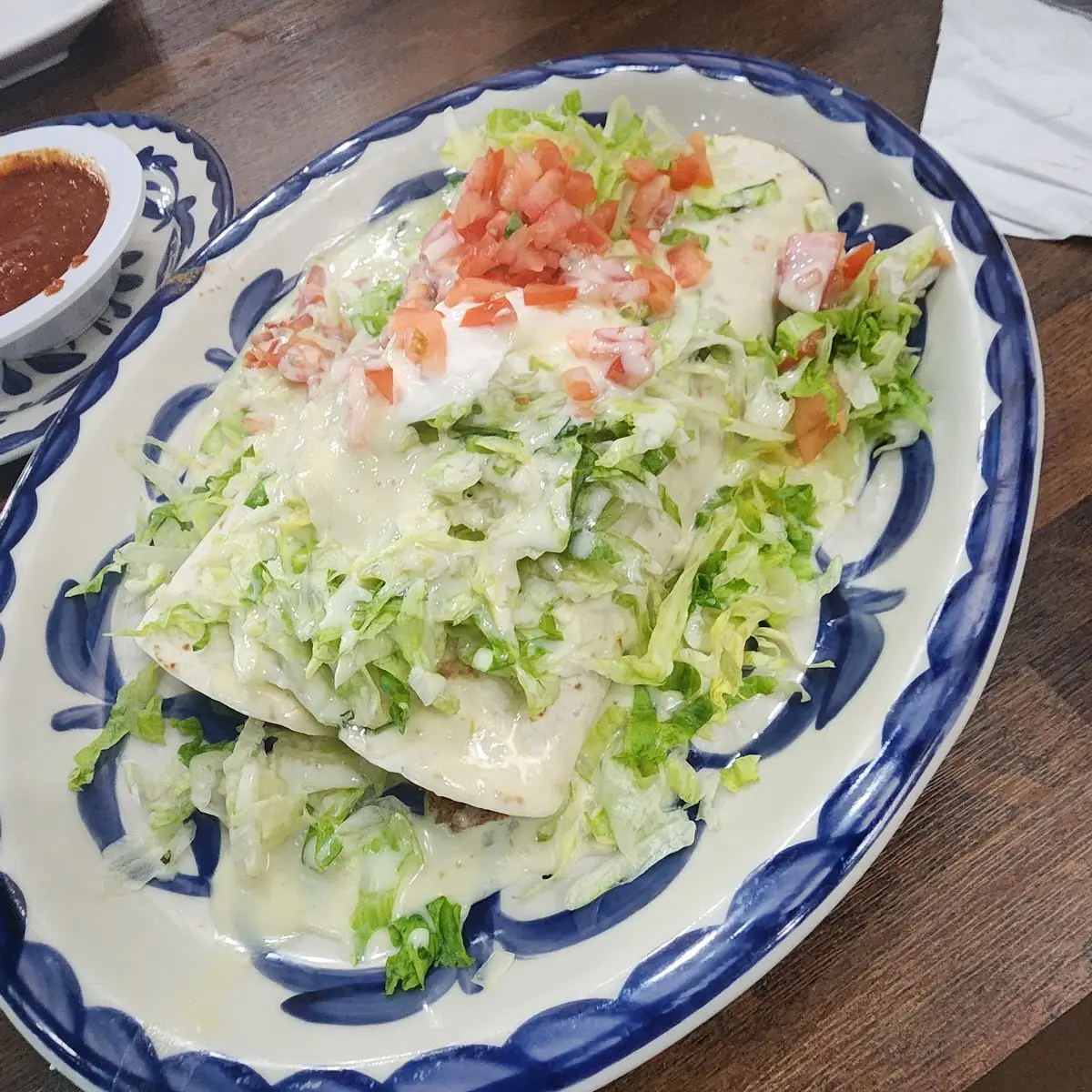 Burrito Supreme w White Sauce