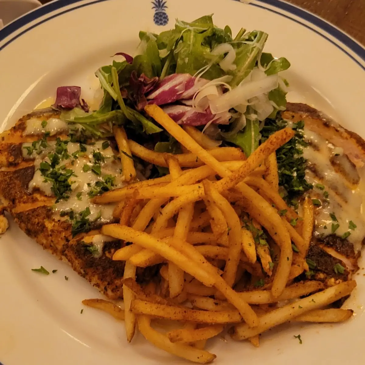 French Chicken with Arugula Salad