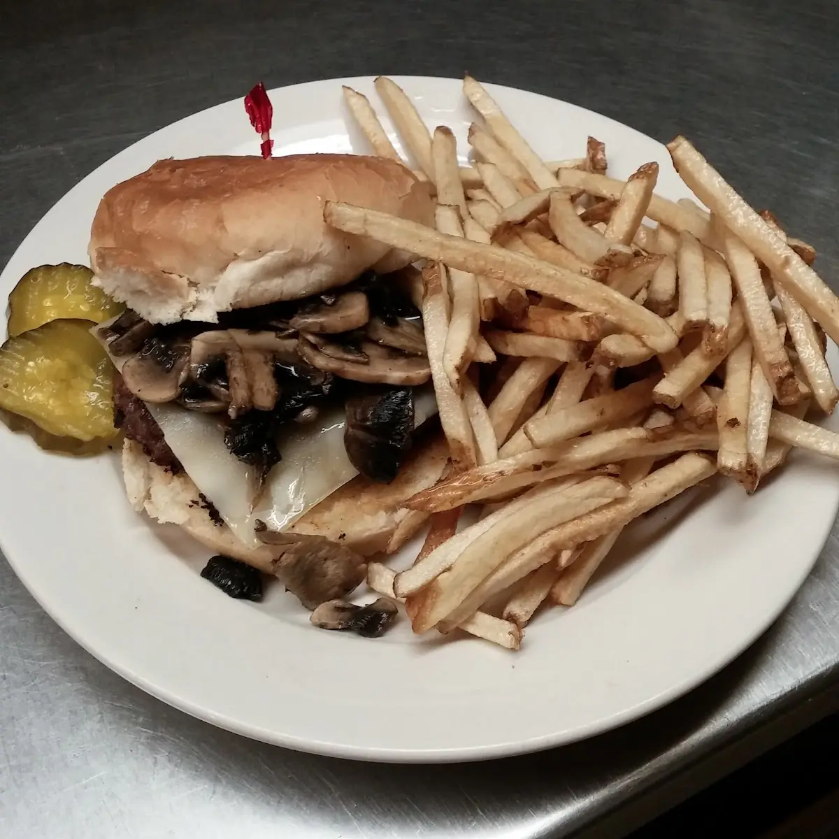 Mushroom & Swiss Burger