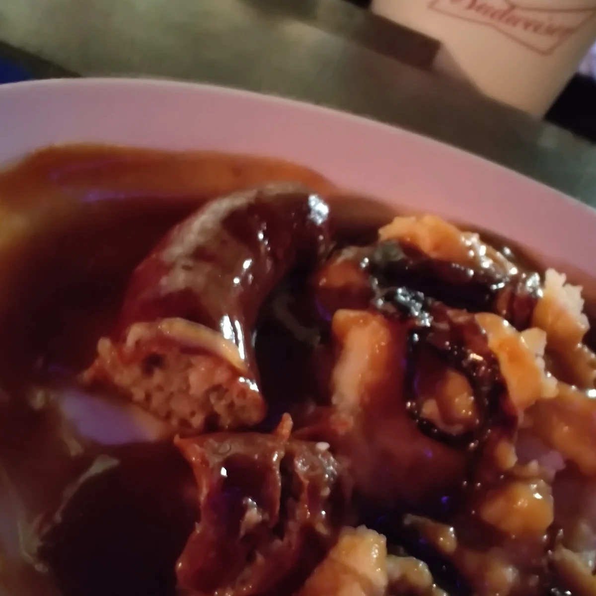 Banger and Fried Onions