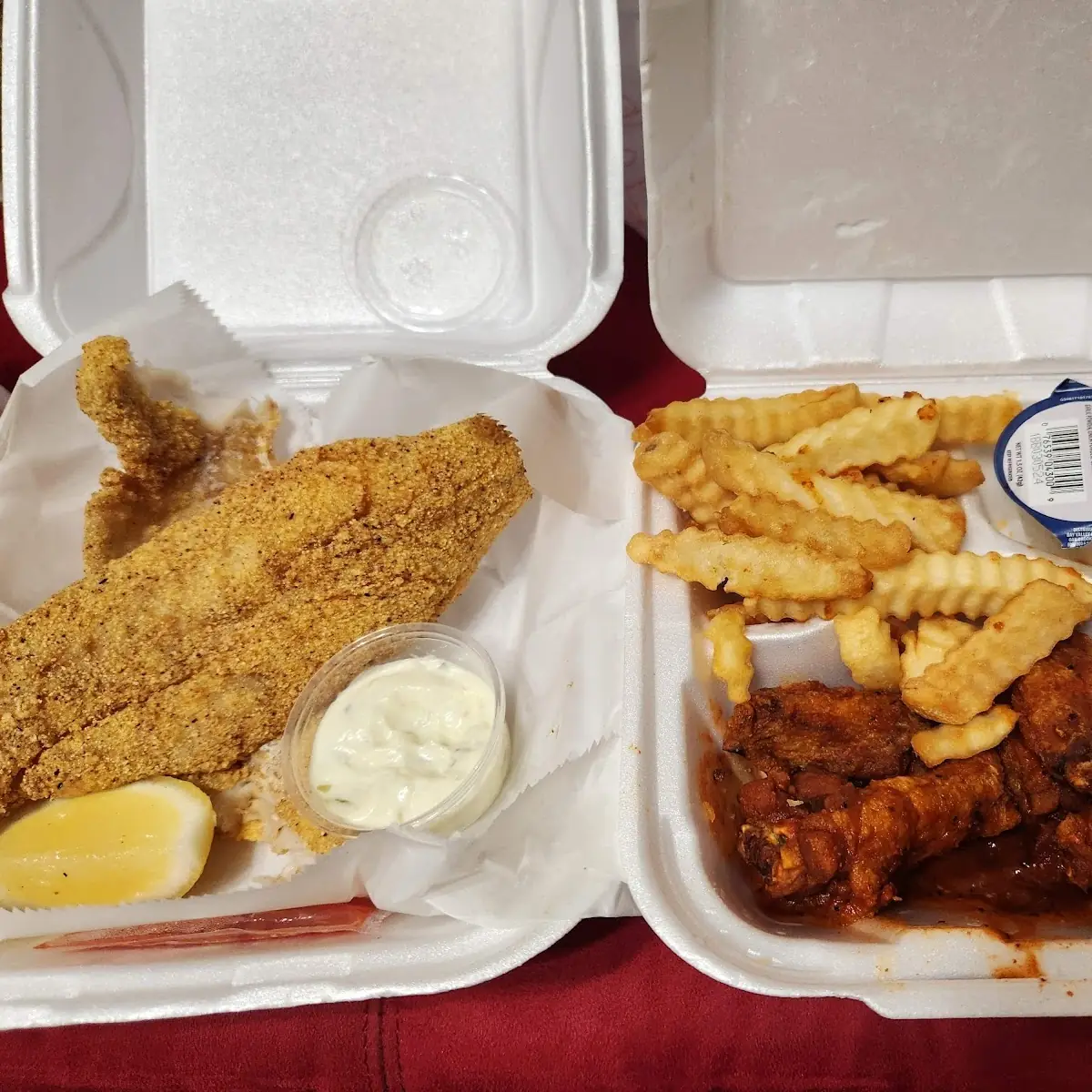 6 Piece Combo and Fried Fish