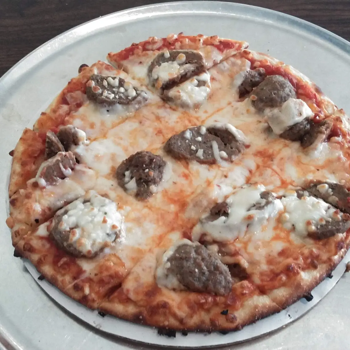 Meatball Pizza