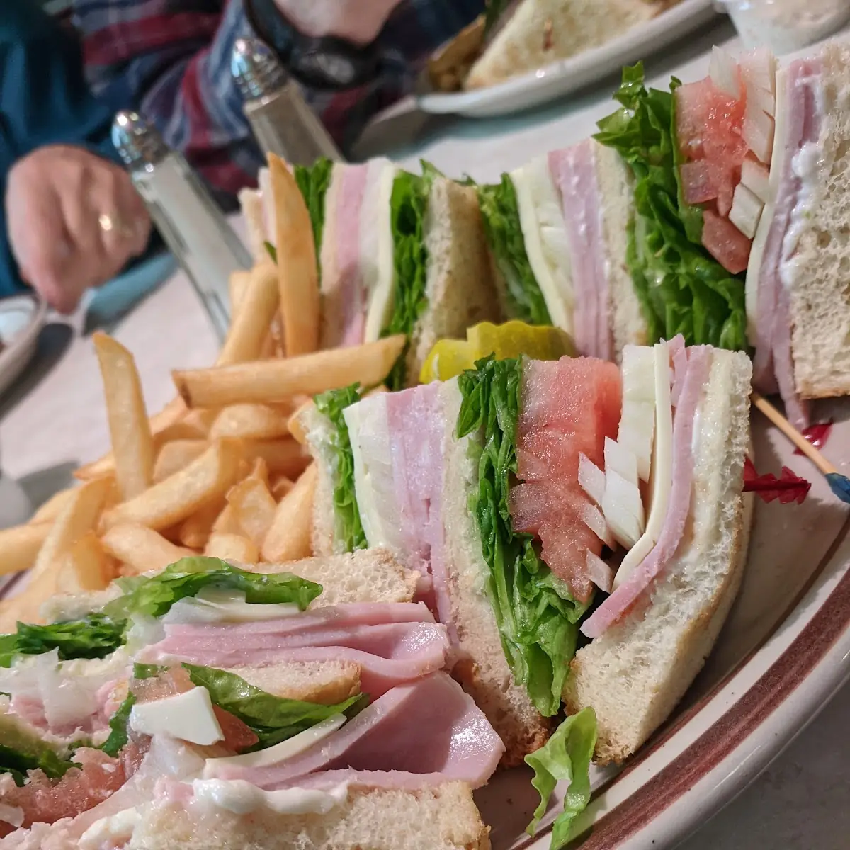Ham and Cheese Club Sandwich Platter