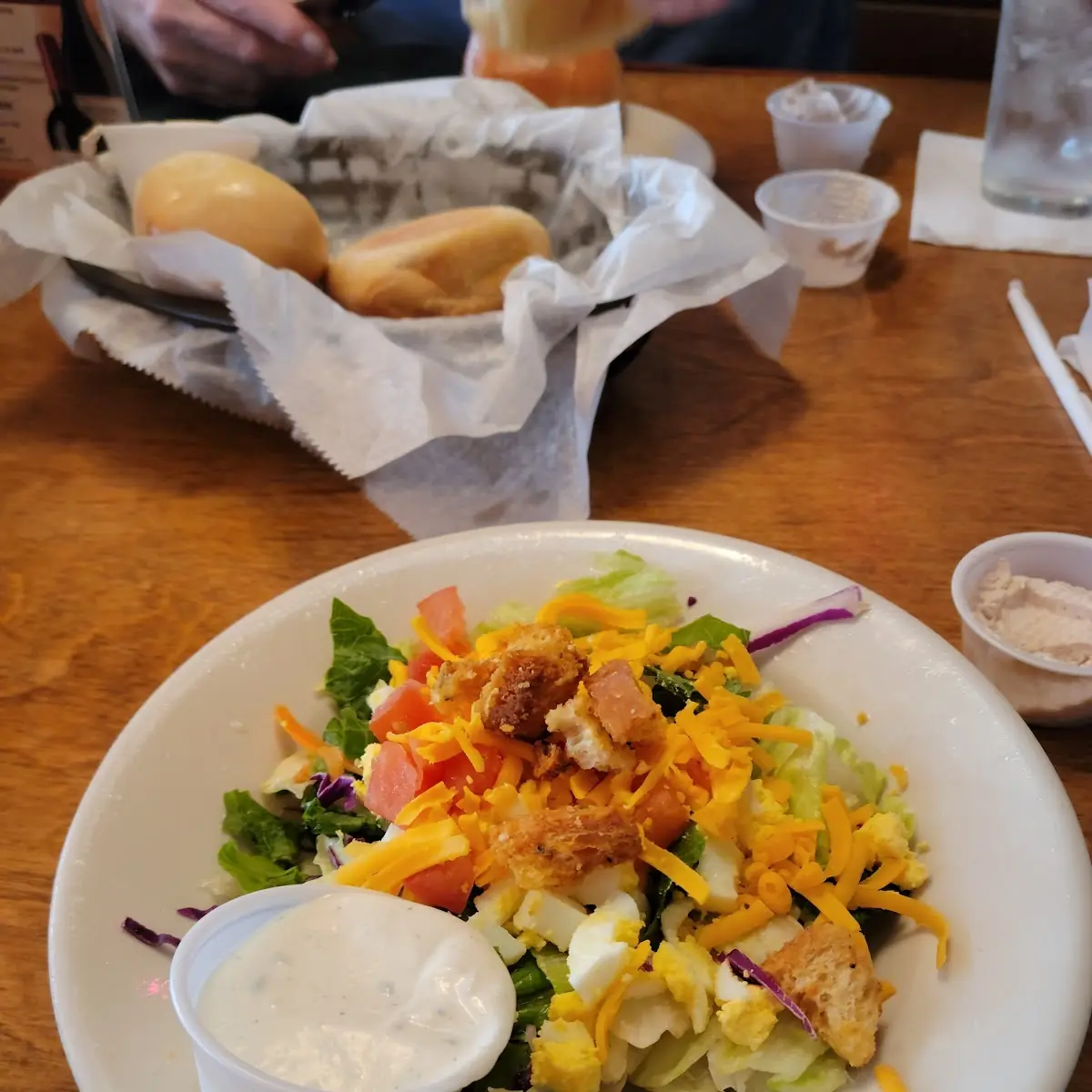 Basic Salad with Blue Cheese Crumbles