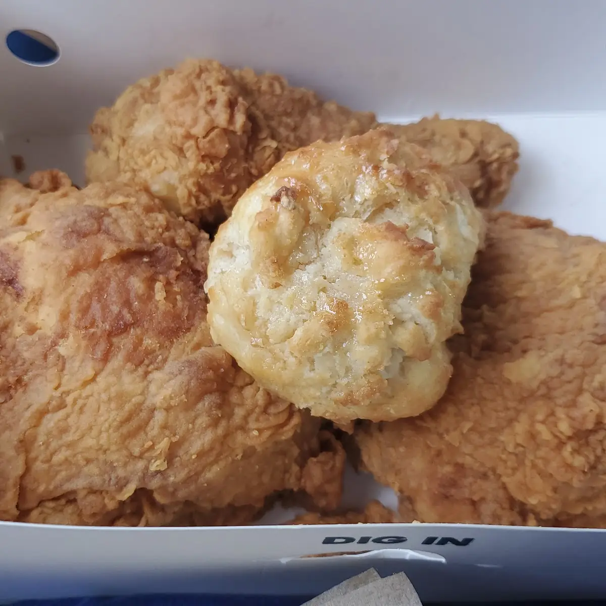 3 Piece Fried Chicken Special with Biscuit