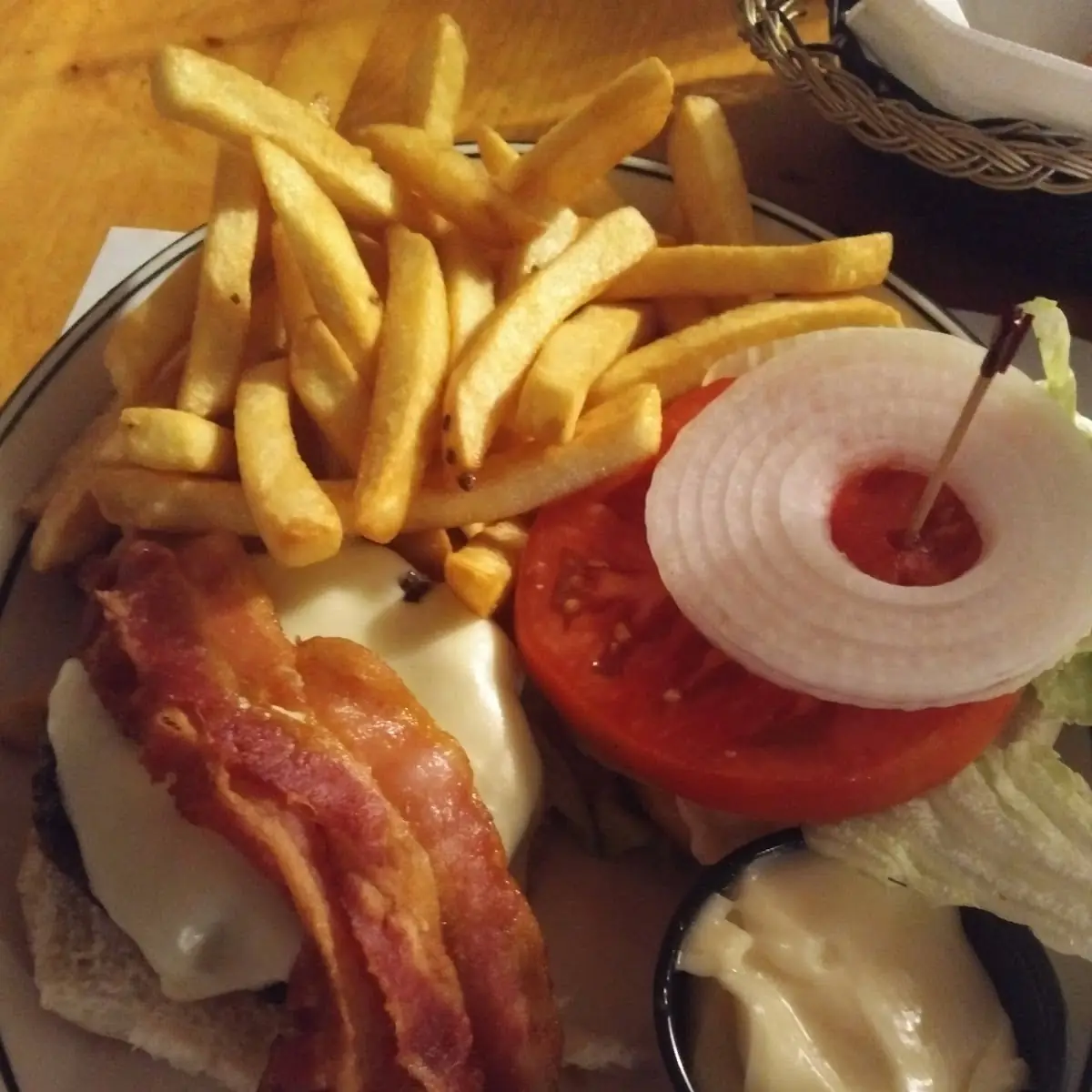 Dressed Bacon Cheese Burger