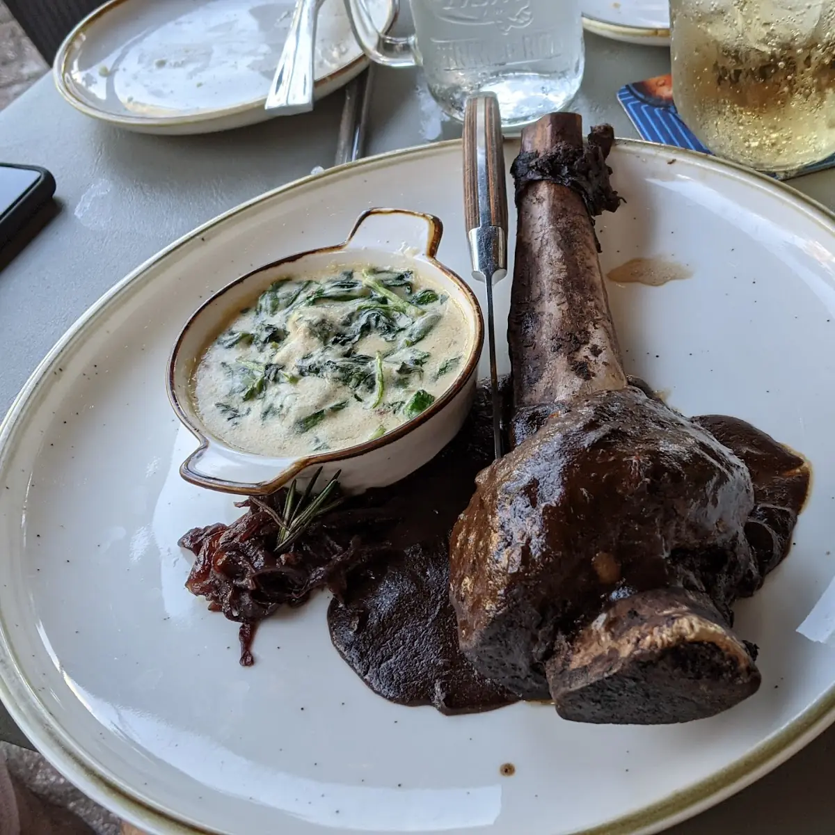 Braised Short Rib “Tomahawk” Style