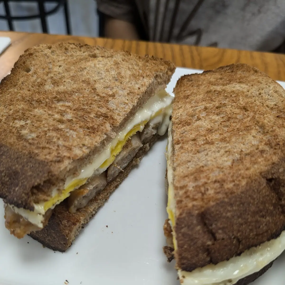 Sausage Egg and Cheese Sandwich