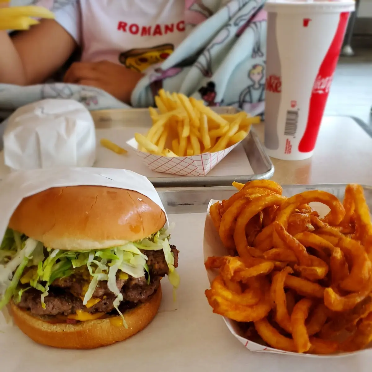 Double Cheeseburger and Fries
