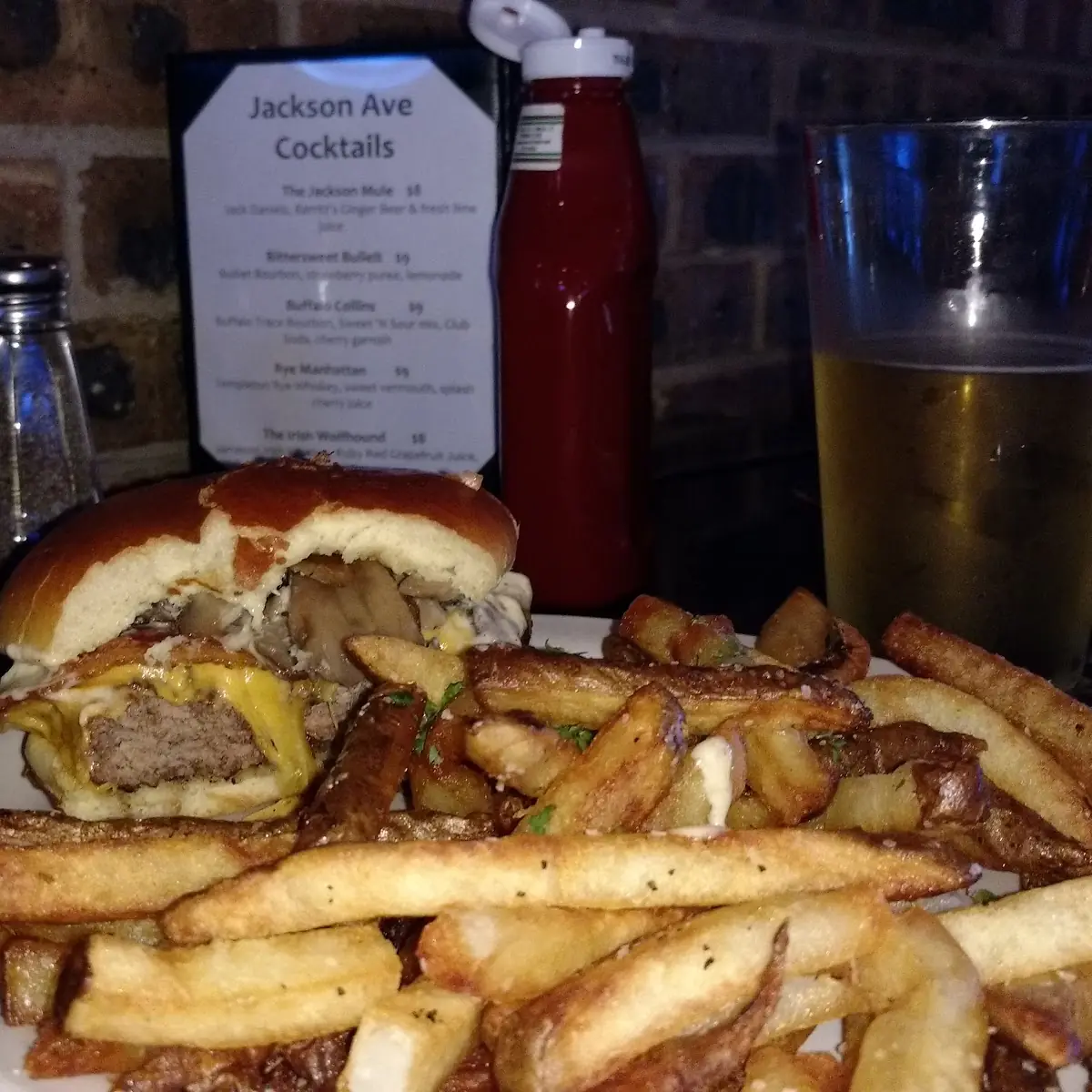 Mushroom Swiss Burger