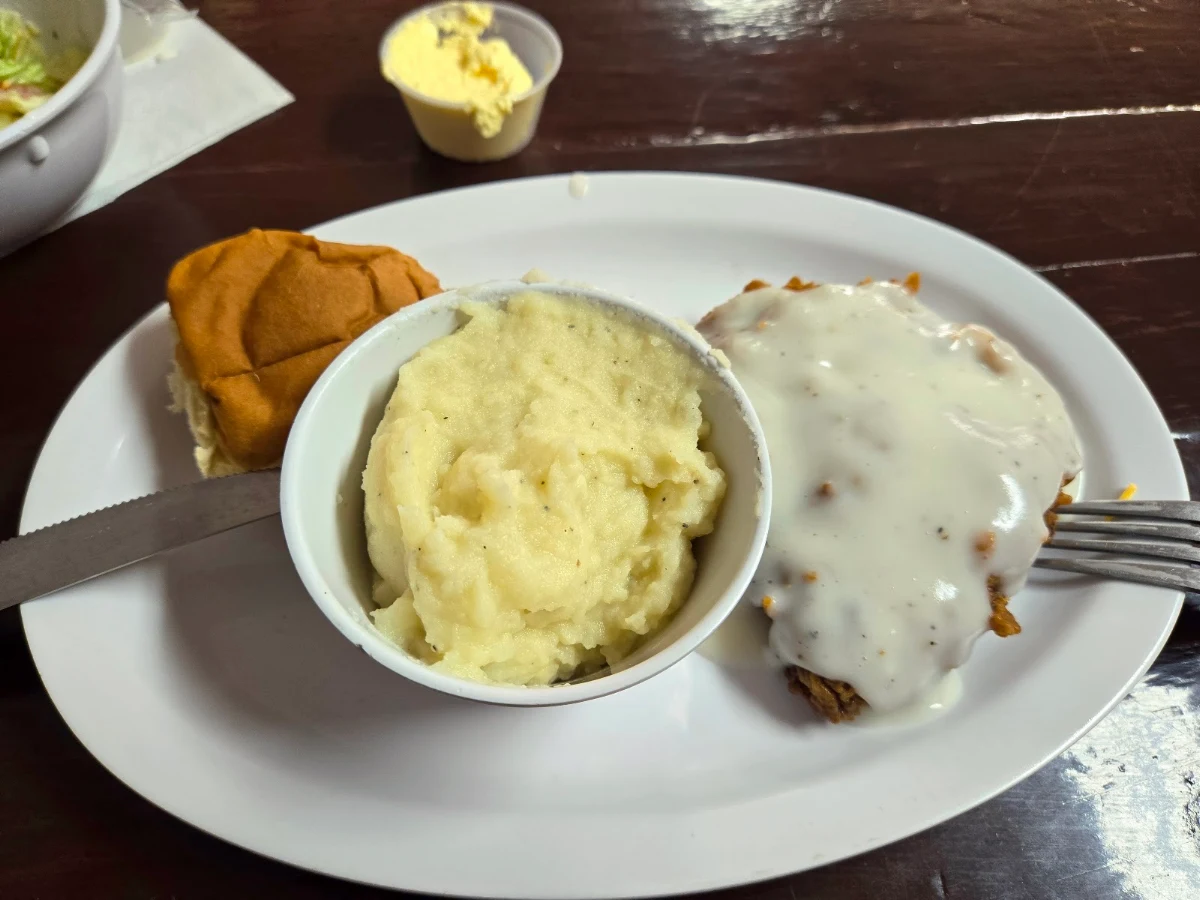 Chicken Fried Steak and Homemade Mashed Potatoes