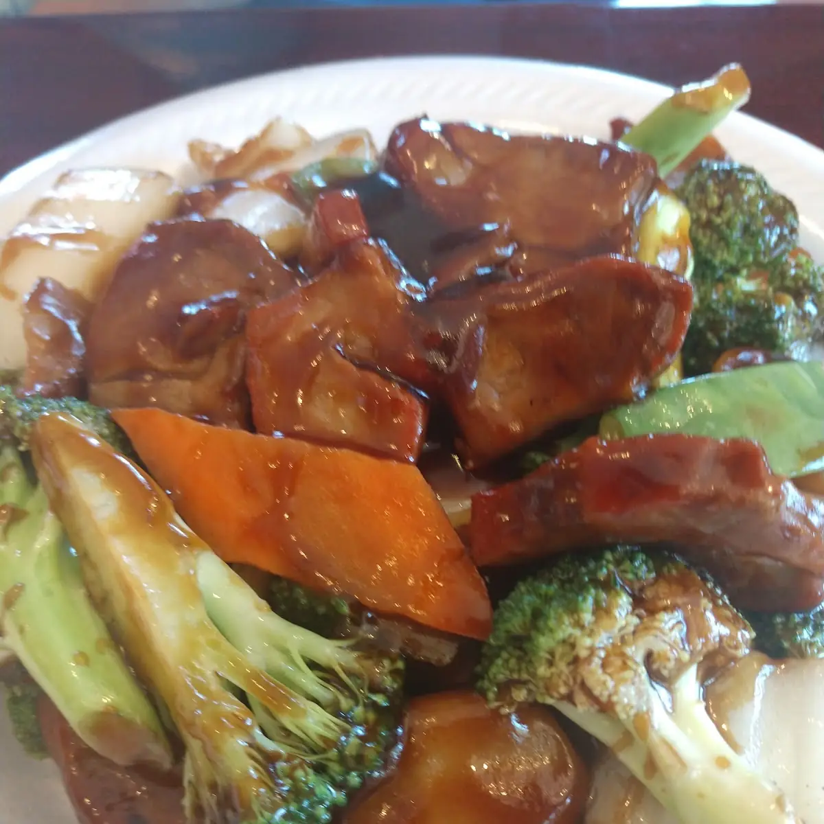 Triple Delight w Garlic Sauce