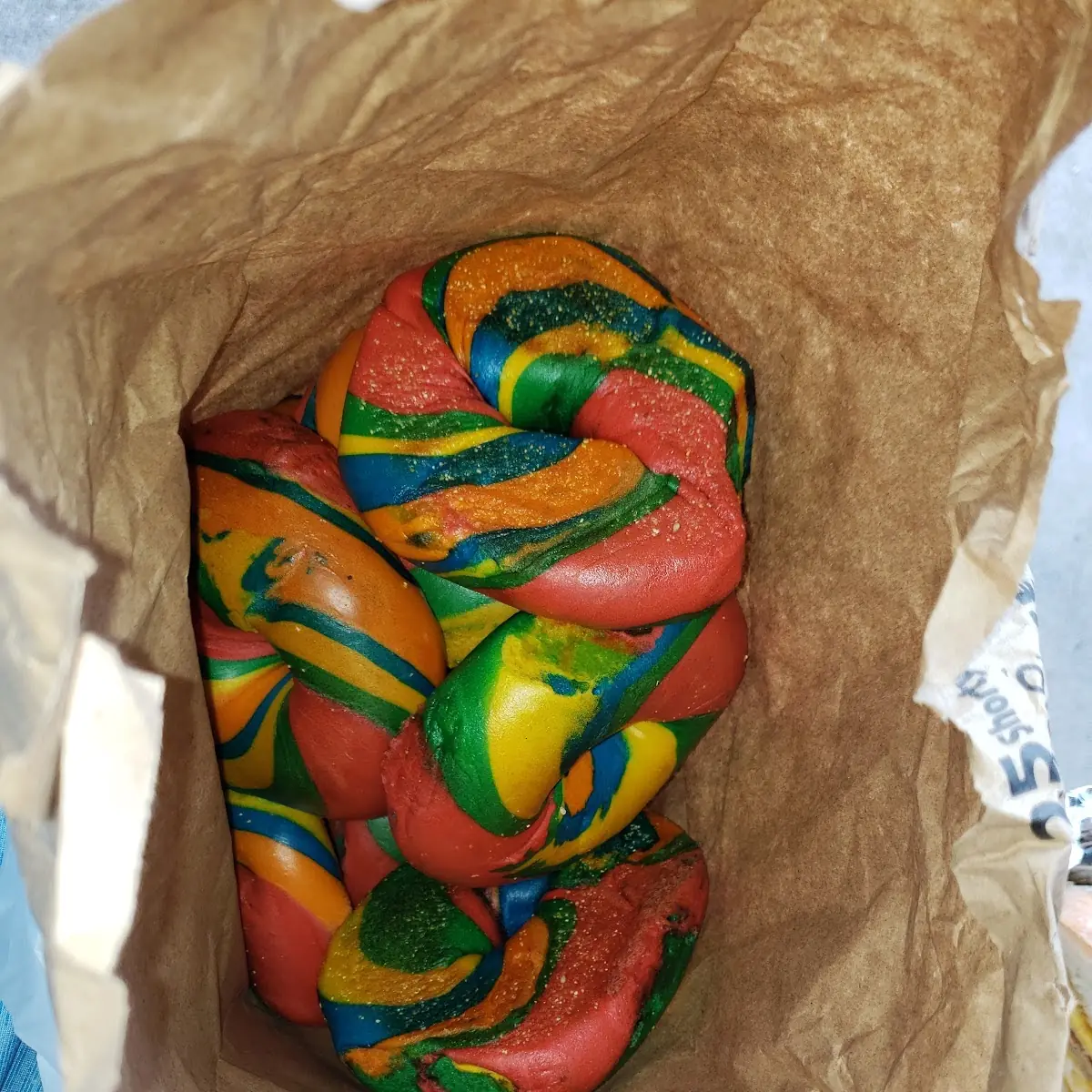 Rainbow Bagels
