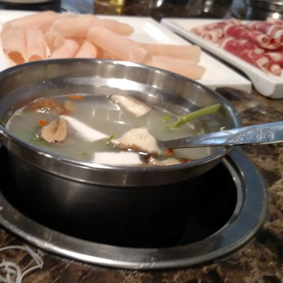 Soup Base with Food Choices