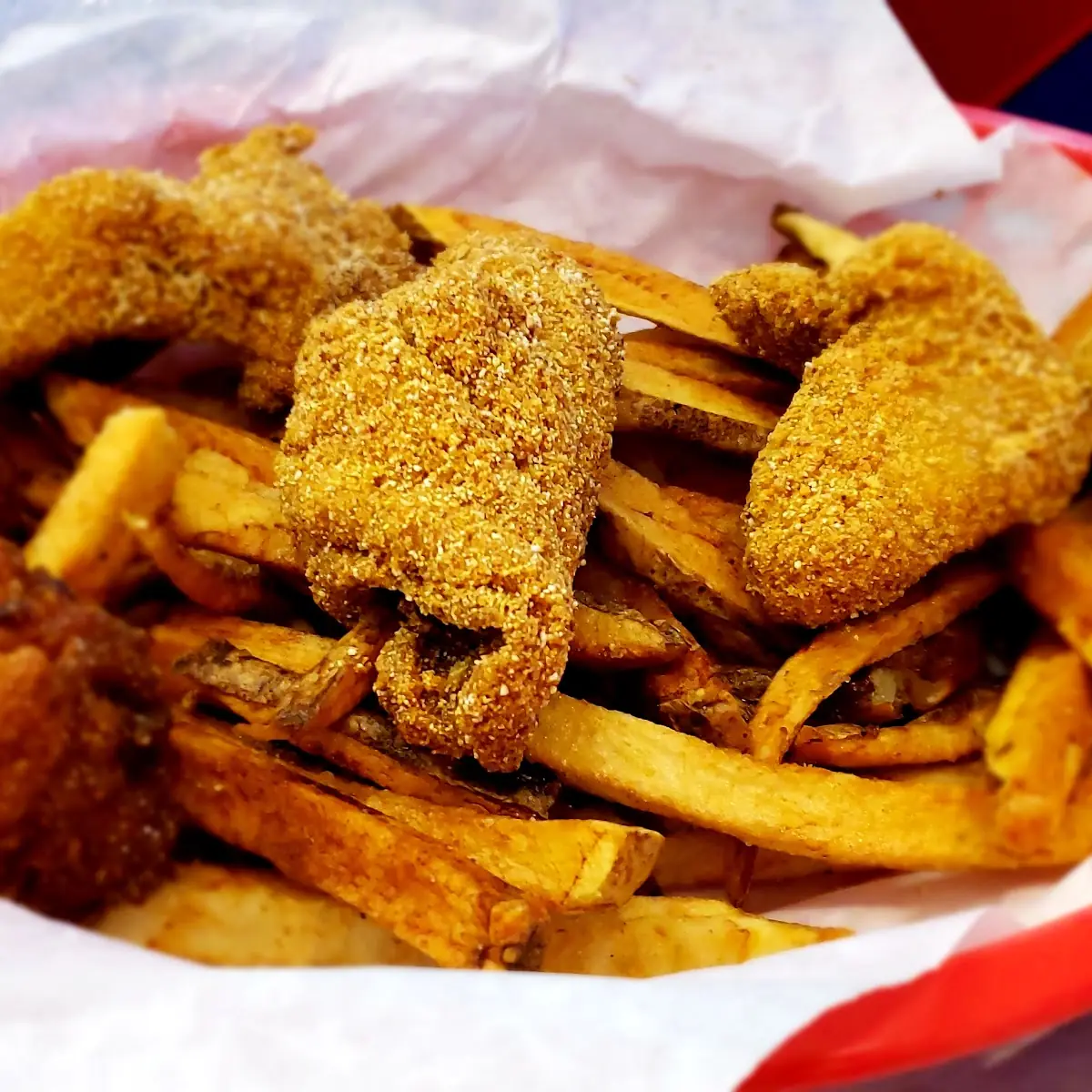 Catfish & 1 Chicken Strip