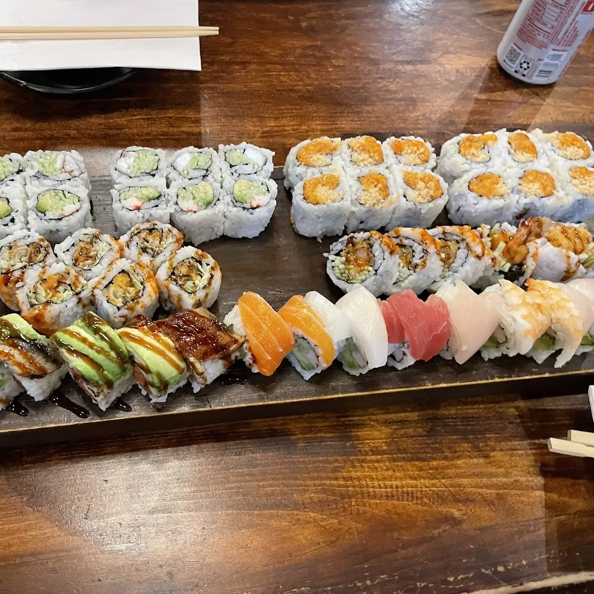 Assorted Sushi Rolls and Nigiri