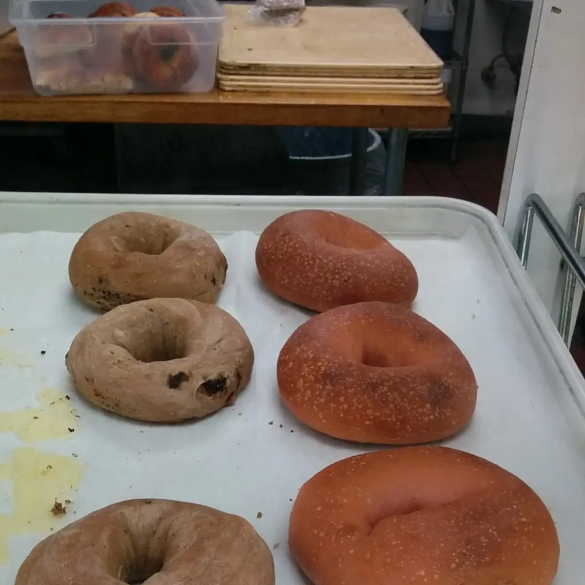 Peanut Butter & Strawberry Bagels