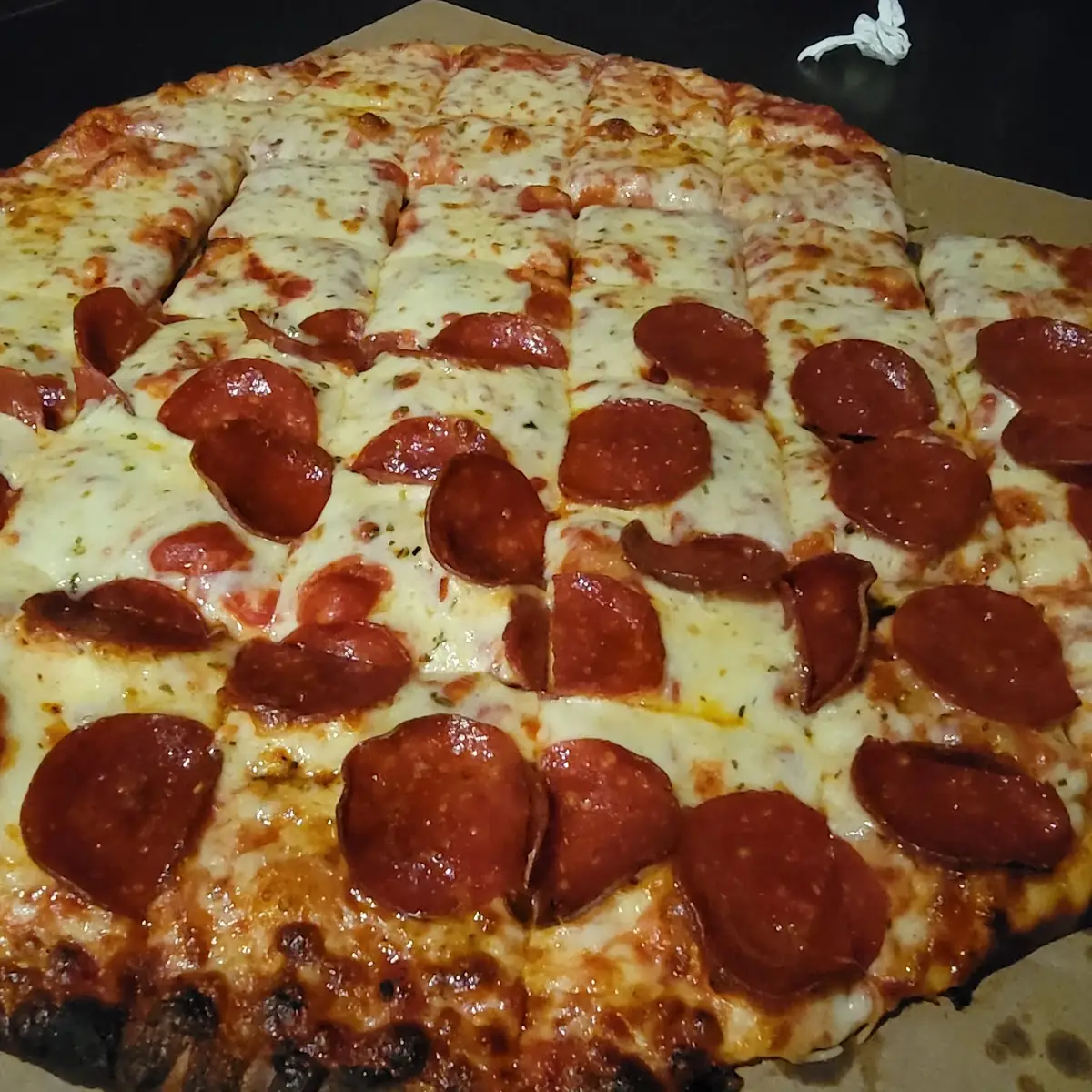 Half Pepperoni Half Cheese Pizza