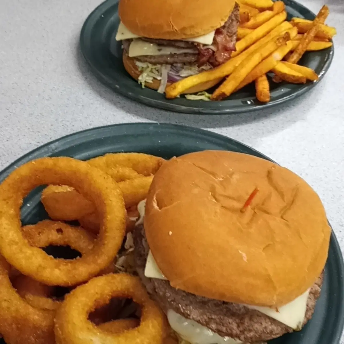 Double Cheese Burger and Fries