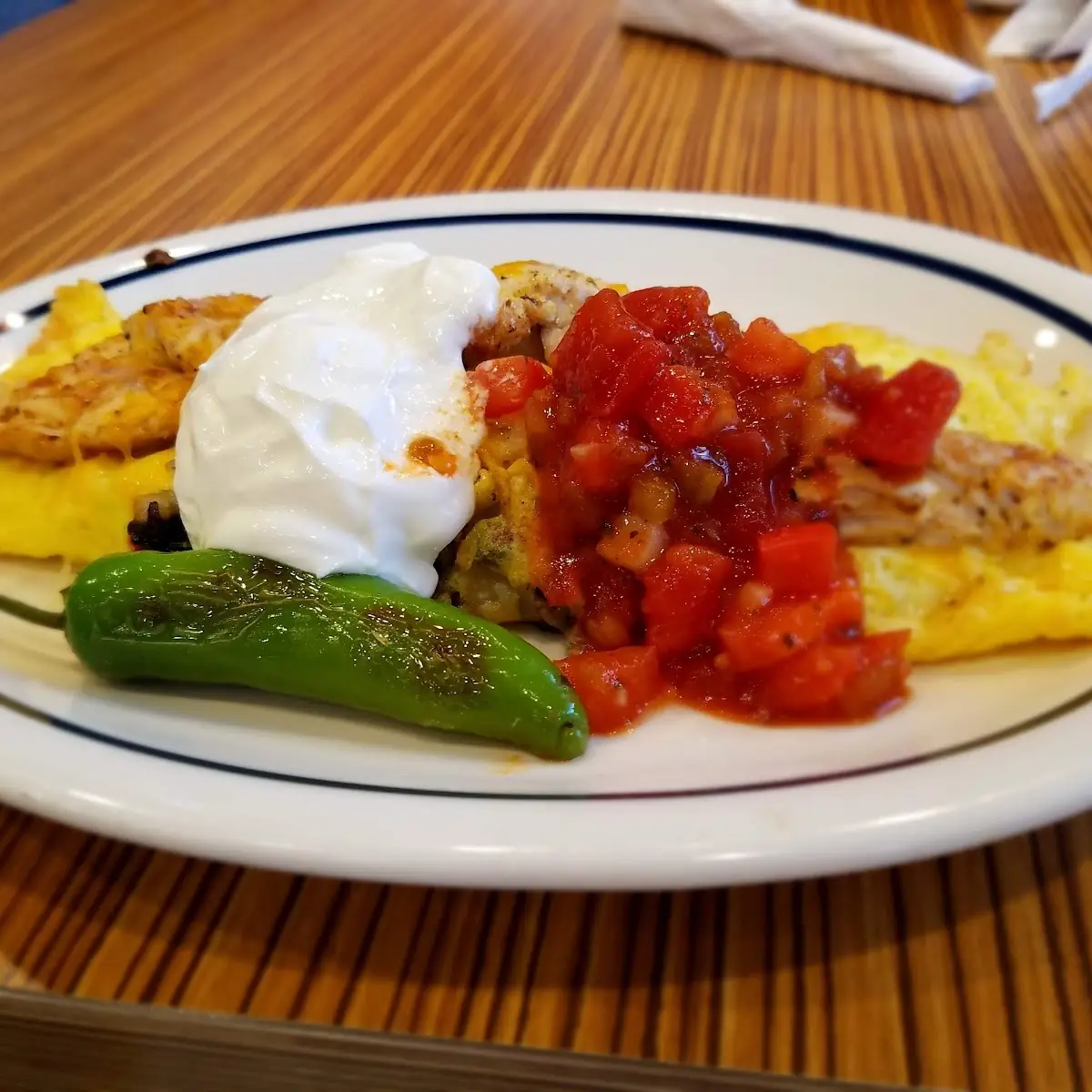 Chicken Fajita Omelette