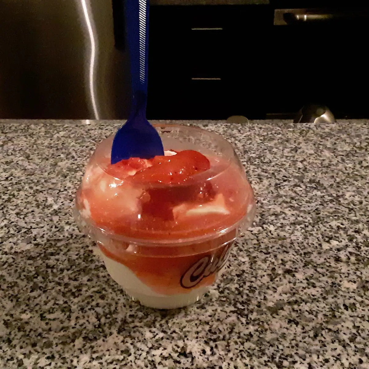 Single Scoop Strawberry Sundae
