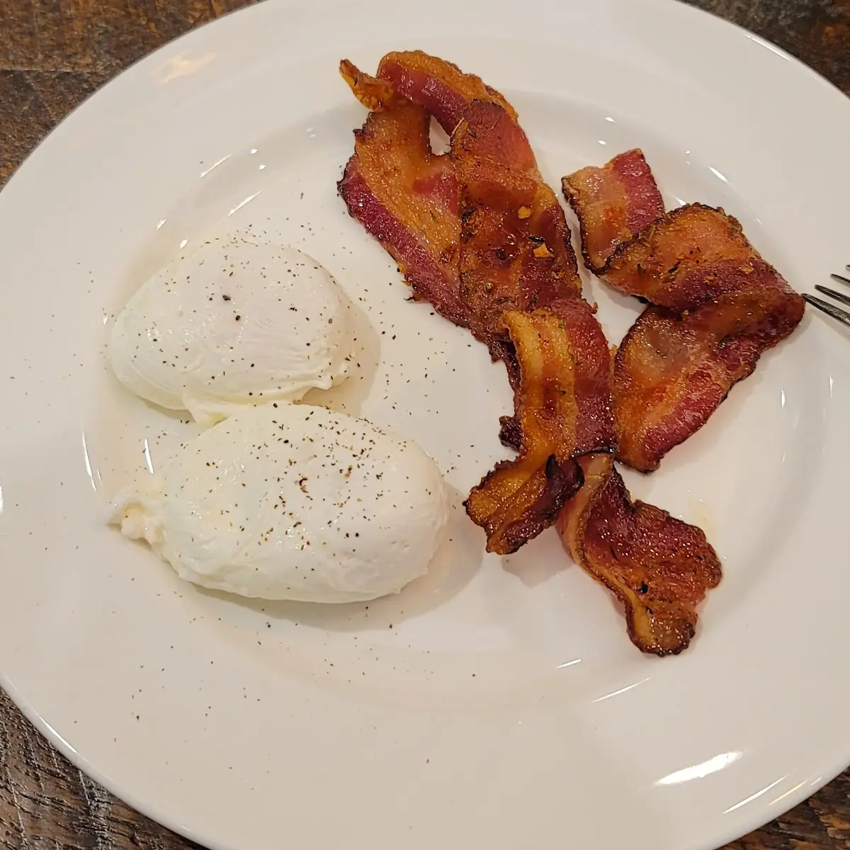 Poached Eggs and Bacon