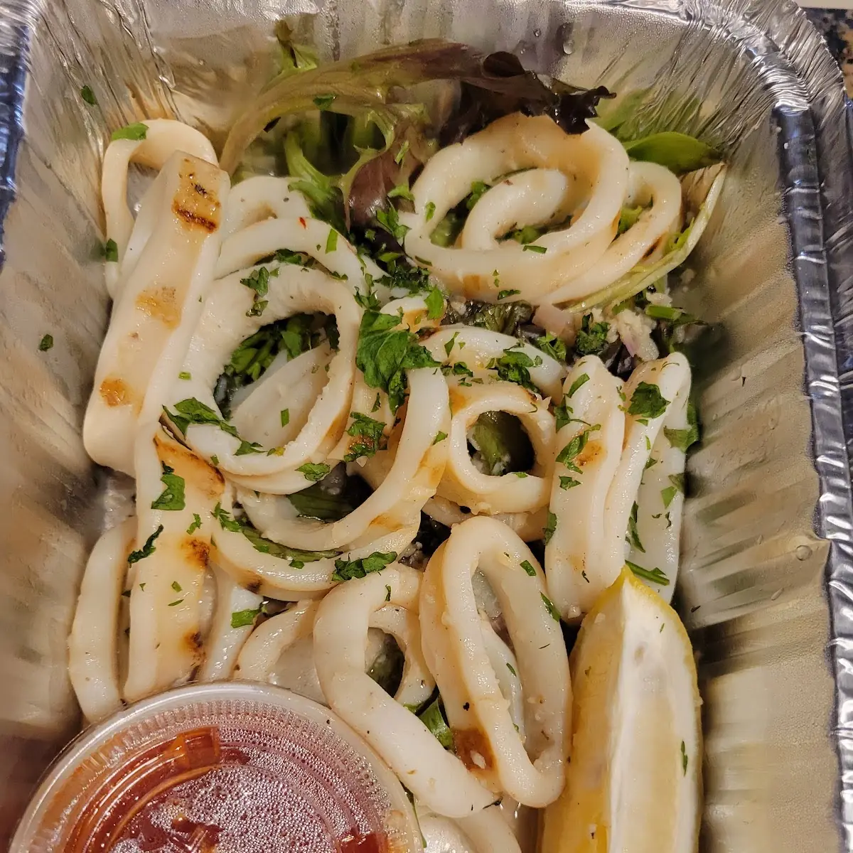 Grilled Point Judith Calamari Rings