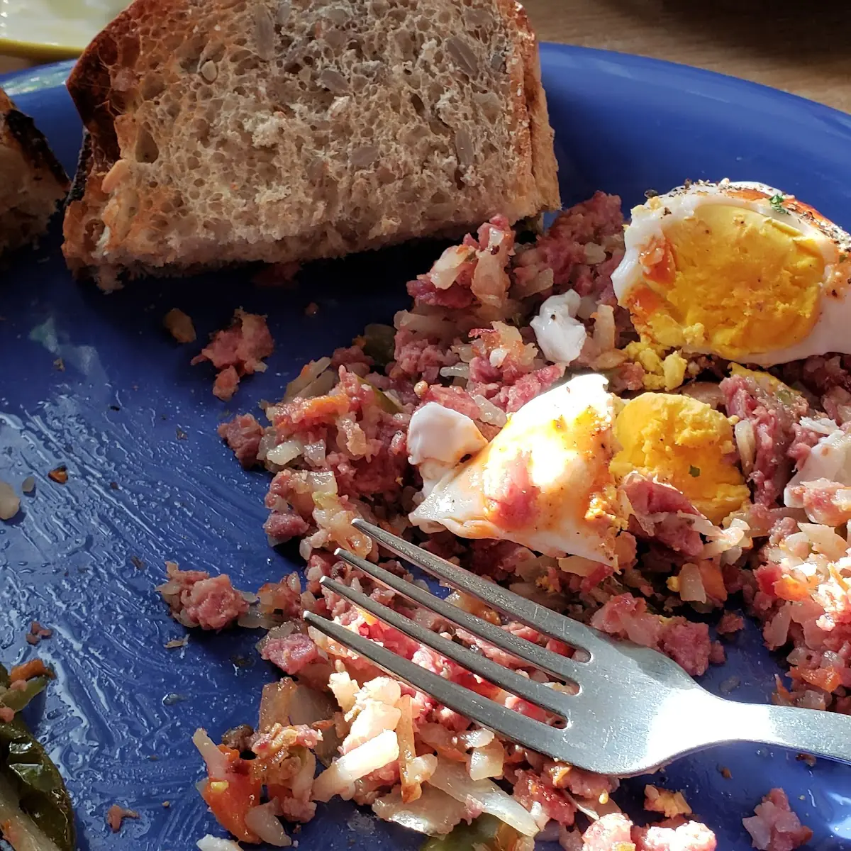 Corned Beef Hash with Eggs