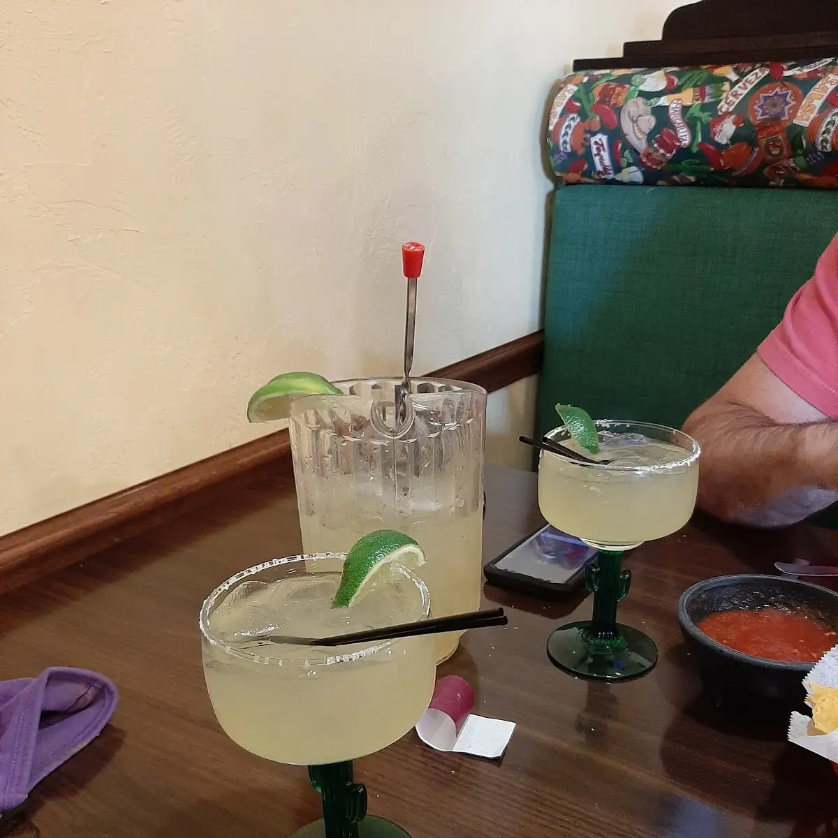 Lime Margaritas on Rocks