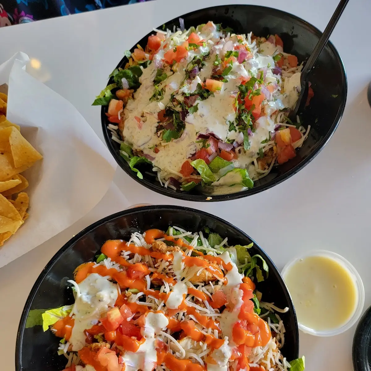 Salad Bowl with Buffalo Chicken