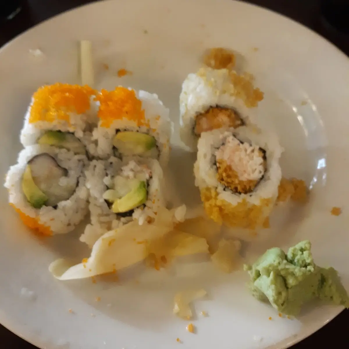 California Roll and Chrunchy Roll