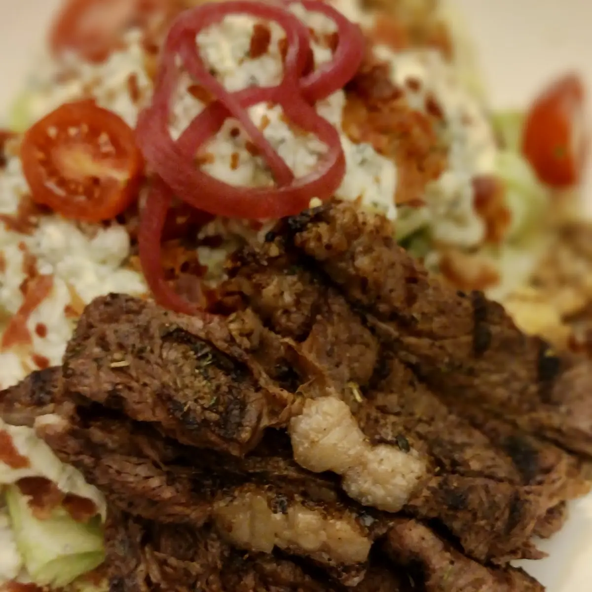 Green Salad and Ribeye