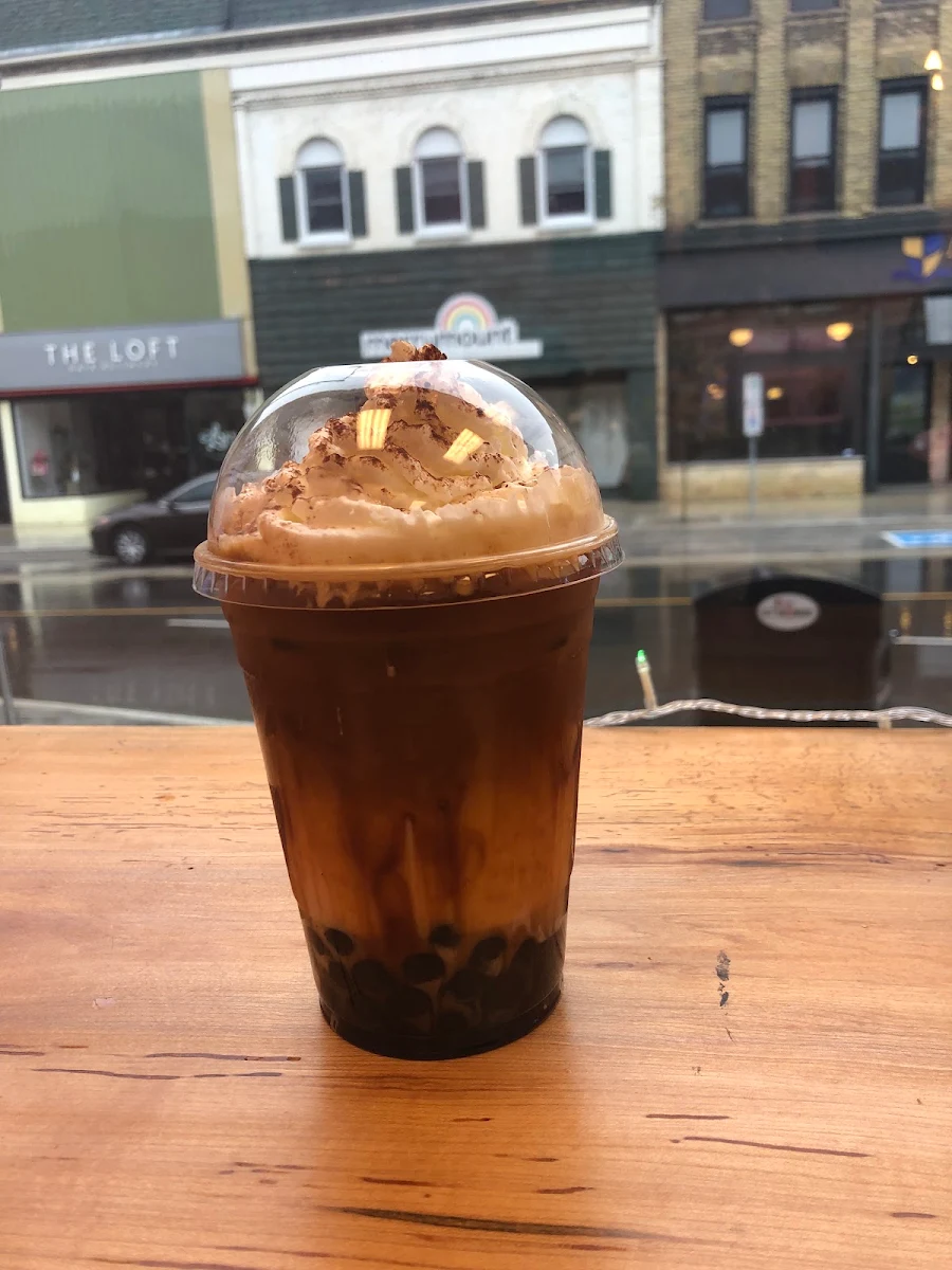 Black Sugar Boba Iced Latte 16 Oz Only