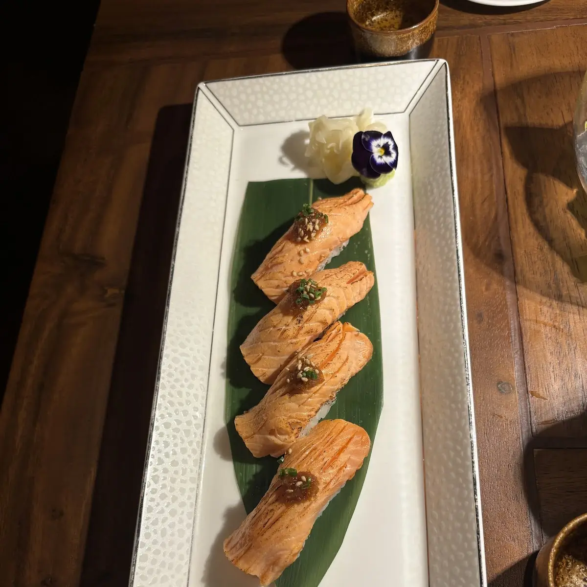 Seared Salmon Nigiri Sushi