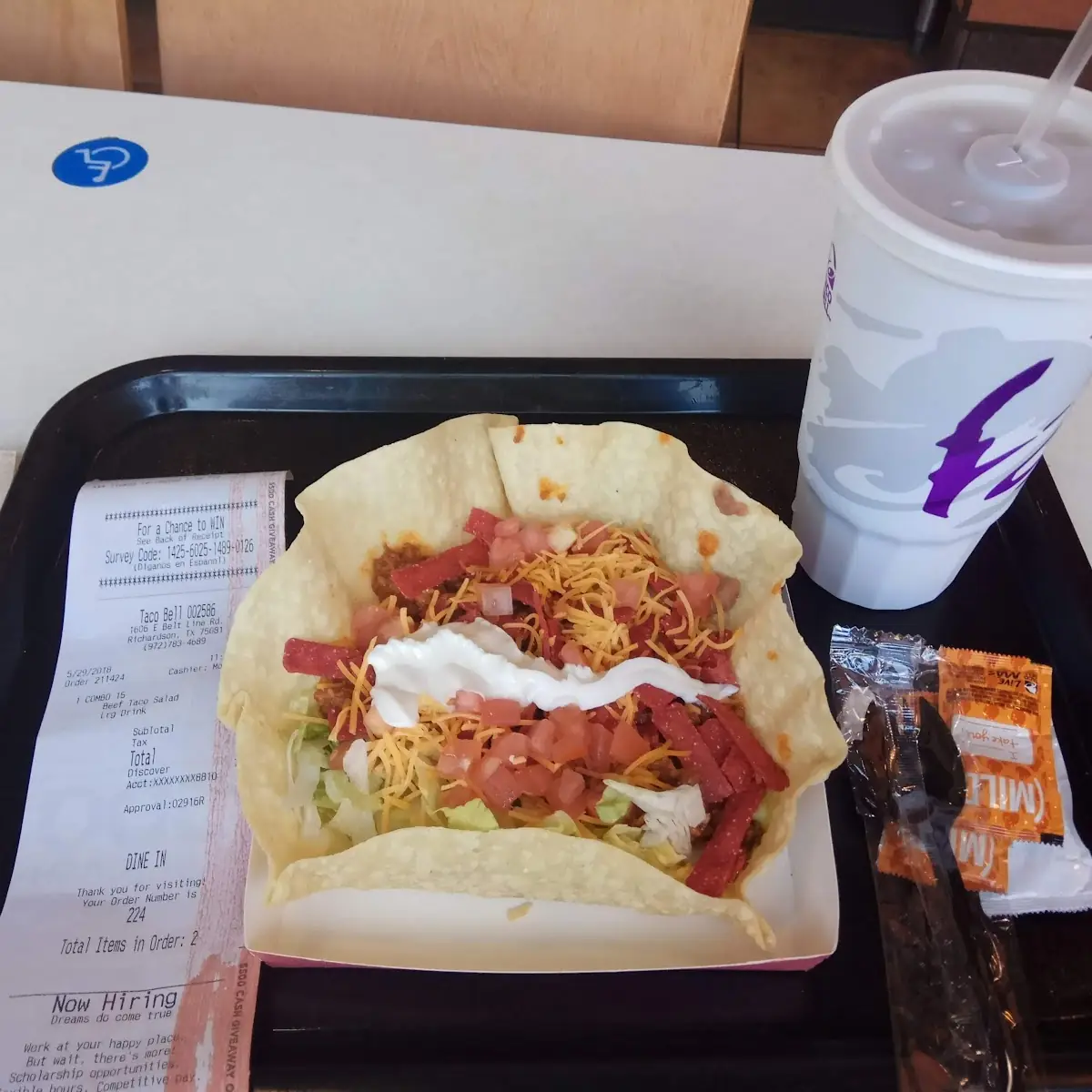 Beef Taco Salad Combo