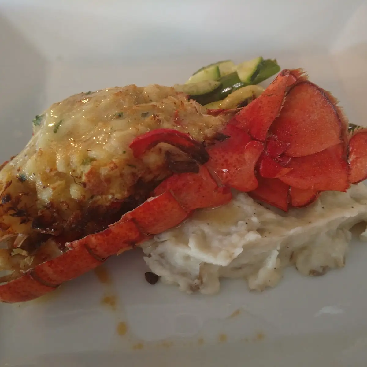 Crab Stuffed Lobster Tail